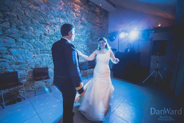 First dance wedding photo by dan ward photography - photo was taken at trevenna barns in liskeard cornwall