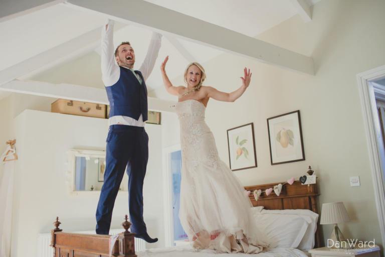 Naughty bride and Groom at Nancarrow Farm Wedding photography