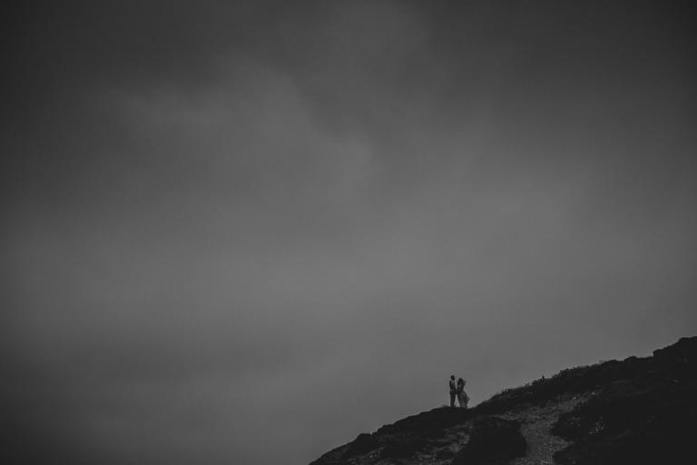 Stormy wedding photographer cornwall