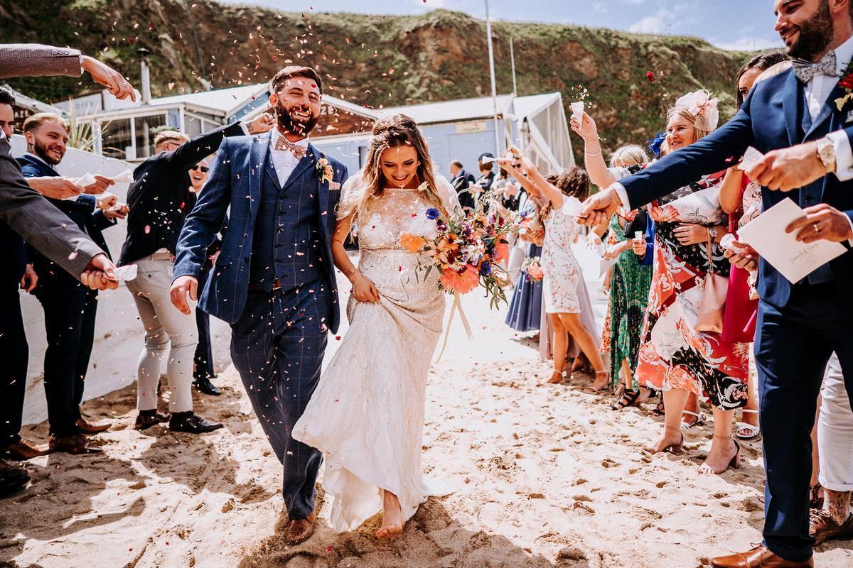 LUSTY GLAZE BEACH WEDDING PHOTOGRAPHER