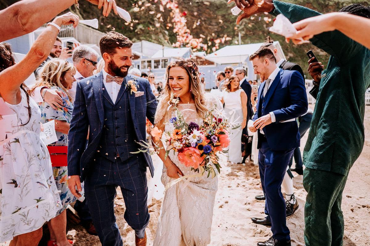 LUSTY GLAZE BEACH WEDDING PHOTOGRAPHER