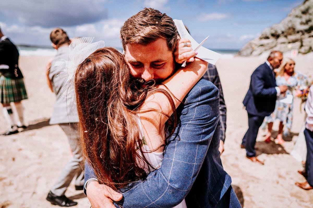 LUSTY GLAZE BEACH WEDDING PHOTOGRAPHER