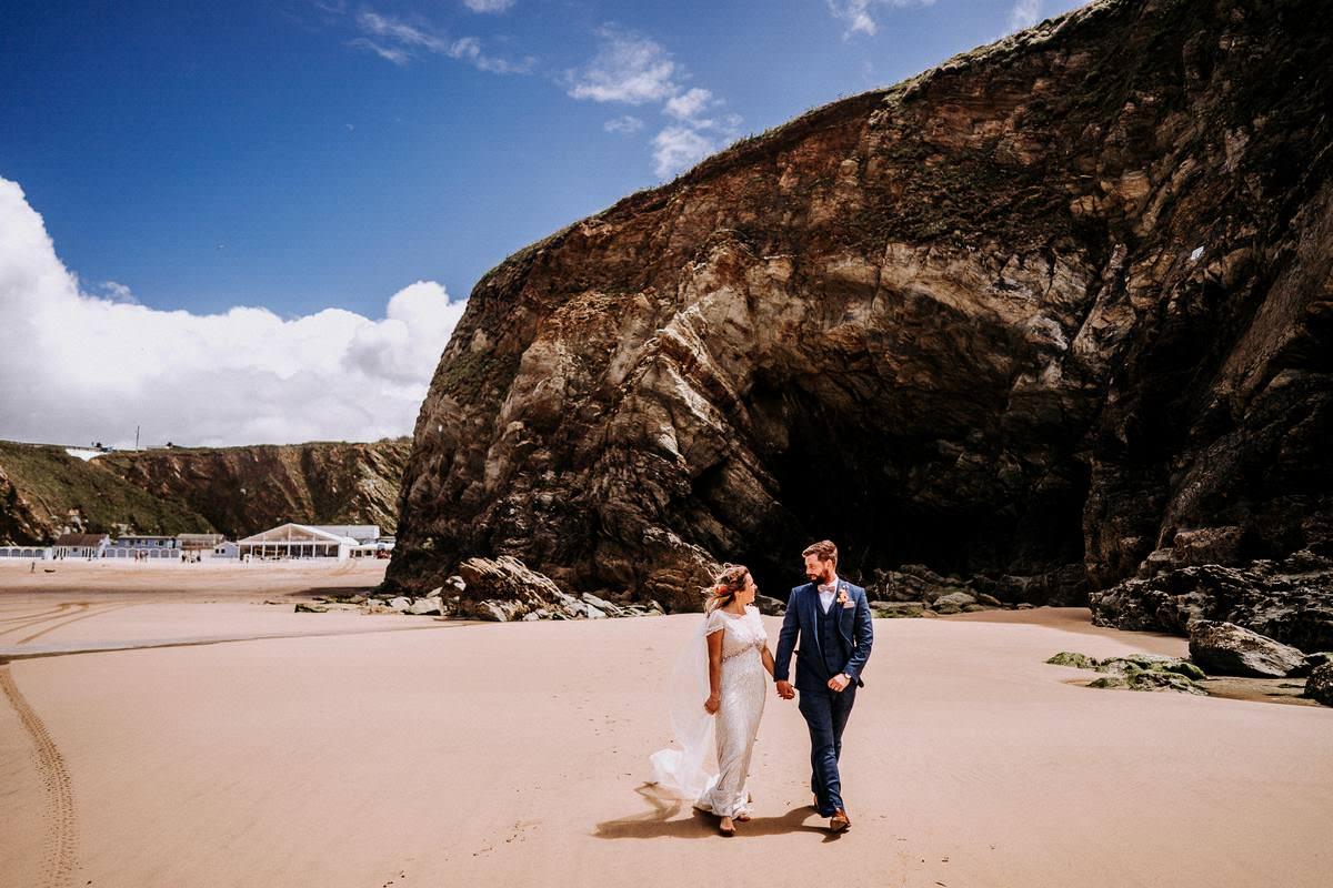LUSTY GLAZE BEACH WEDDING PHOTOGRAPHER