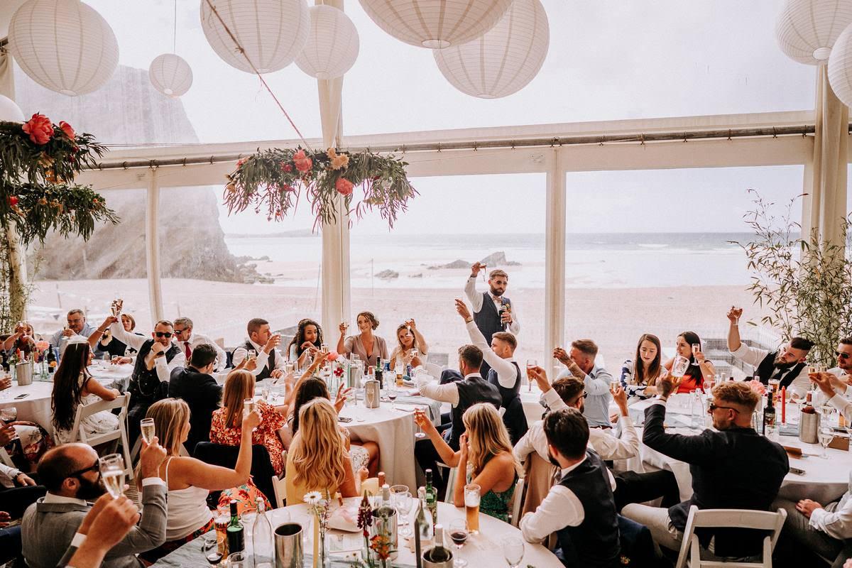 LUSTY GLAZE BEACH WEDDING PHOTOGRAPHER