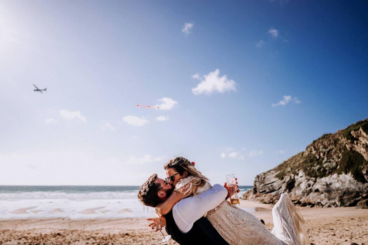 LUSTY GLAZE BEACH WEDDING PHOTOGRAPHER