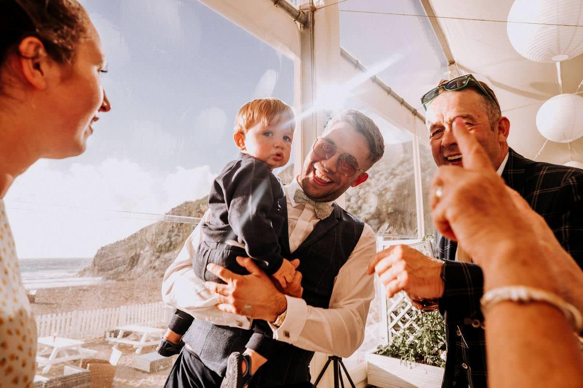 LUSTY GLAZE BEACH WEDDING PHOTOGRAPHER