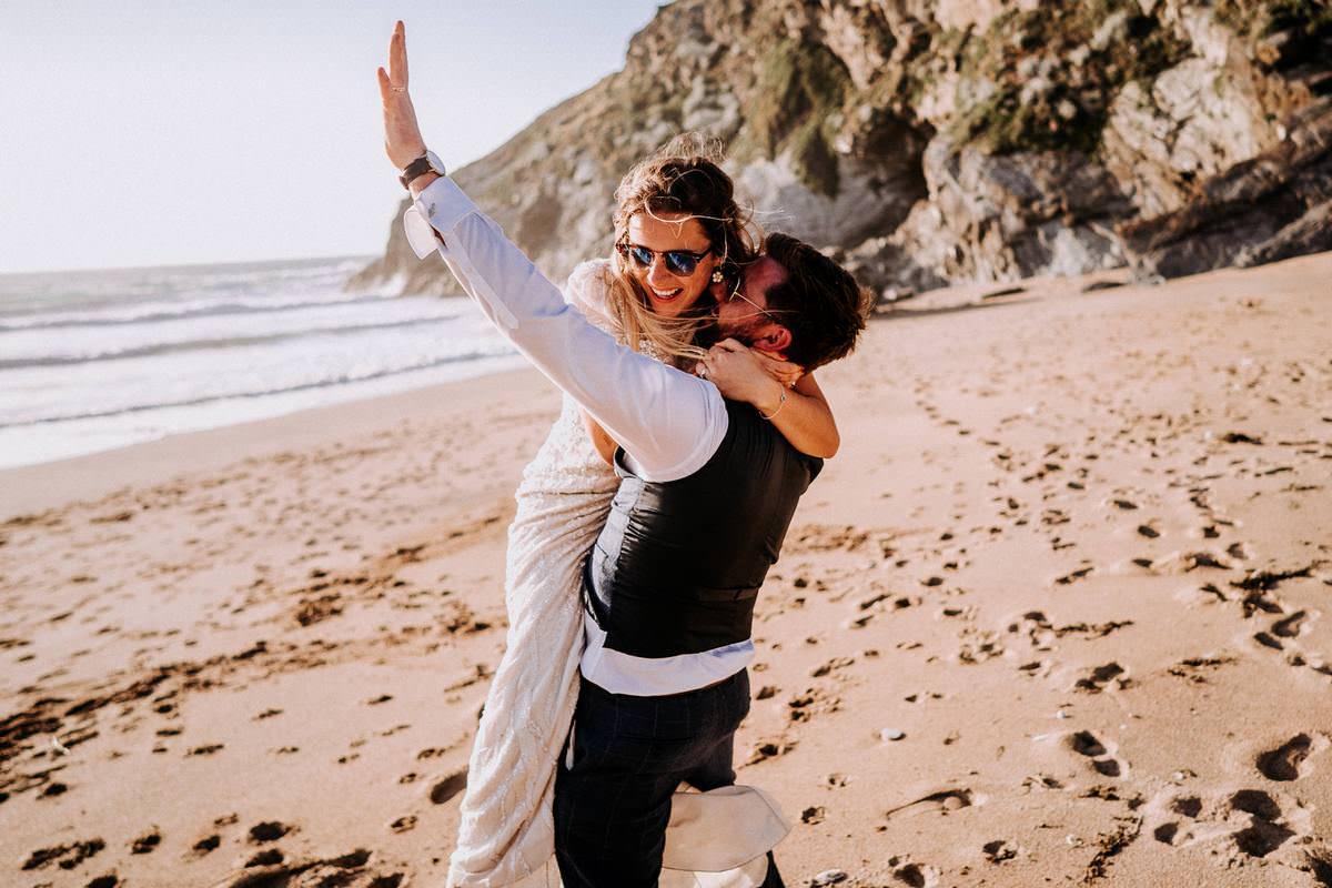 LUSTY GLAZE BEACH WEDDING PHOTOGRAPHER