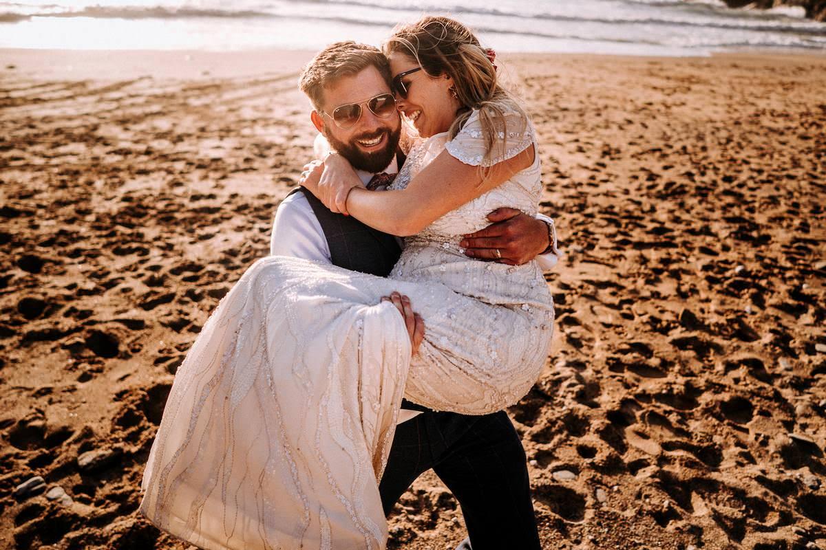 LUSTY GLAZE BEACH WEDDING PHOTOGRAPHER