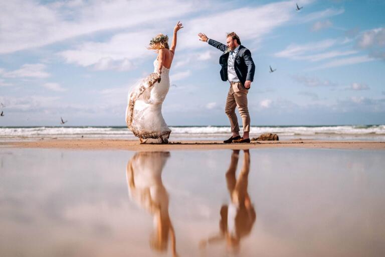 Newquay Wedding Photographer – Beach Wedding Cornwall – Kate and Jamie