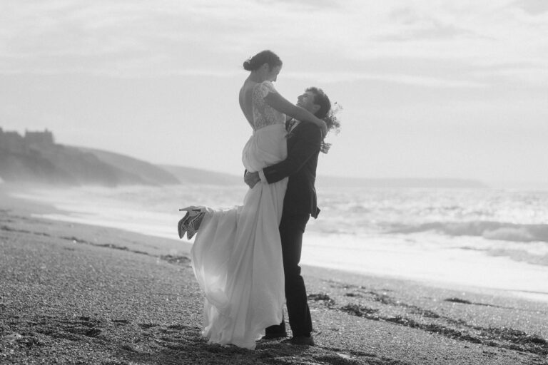 3 Frames of Shannon and Evan’s beach wedding